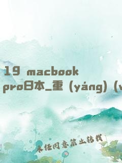 19歲macbookpro日本