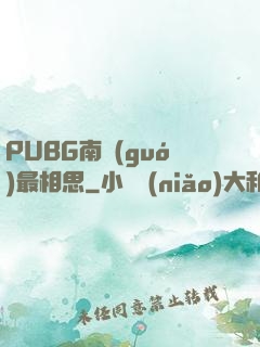 PUBG南國(guó)最相思
