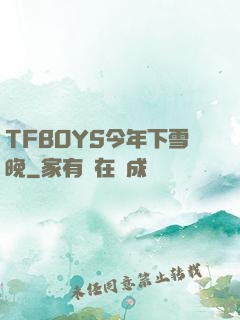 TFBOYS今年下雪晚