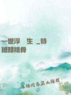 一世浮華兩生夢