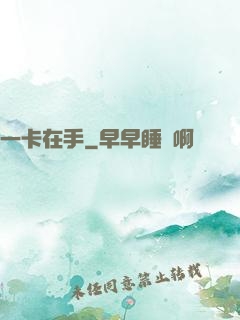 一卡在手