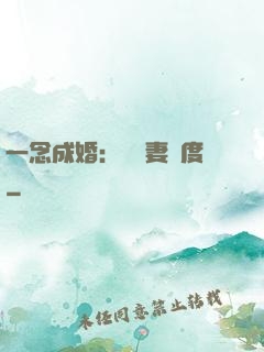 一念成婚：爺寵妻無度