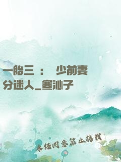一胎三寶：陸少前妻過分迷人