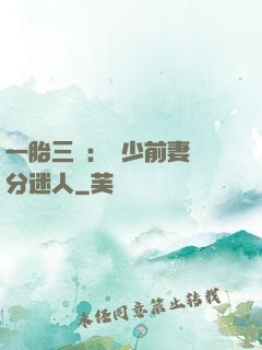 一胎三寶：陸少前妻過分迷人