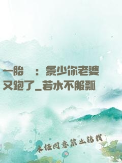 一胎雙寶：景少你老婆又跑了