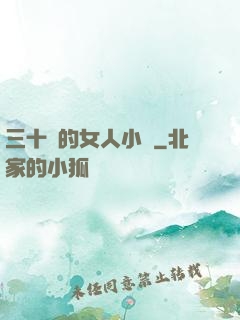 三十歲的女人小說