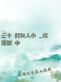 三十歲的女人小說
