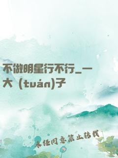 不做明星行不行