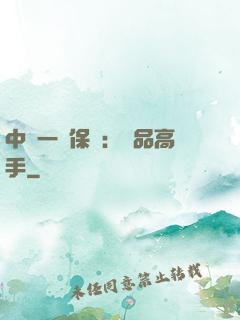 中華一號保鏢：極品高手