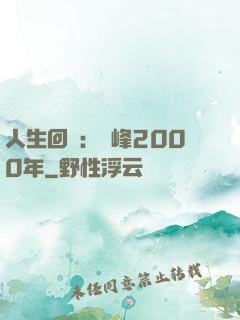 人生回檔：巔峰2000年