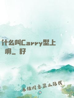 什么叫Carry型上單啊