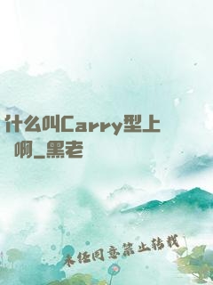 什么叫Carry型上單啊