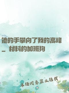 他的手攀向了我的高峰