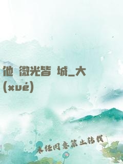 他與微光皆傾城