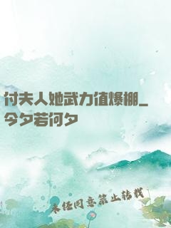 付夫人她武力值爆棚
