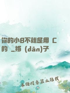 你的小B不就是用來C的嗎