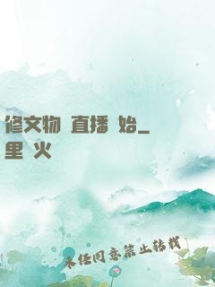 修文物從直播開始