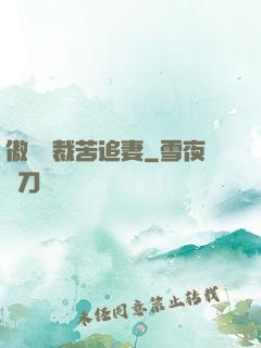 傲嬌總裁苦追妻