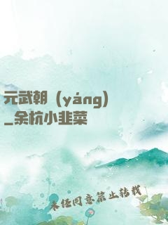 元武朝陽(yáng)
