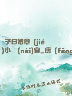 兒子日娘章節(jié)小說內(nèi)容