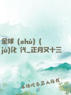 全球數(shù)據(jù)化時代