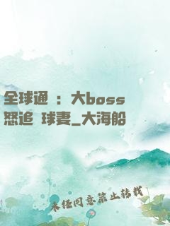 全球通緝：大boss怒追帶球妻