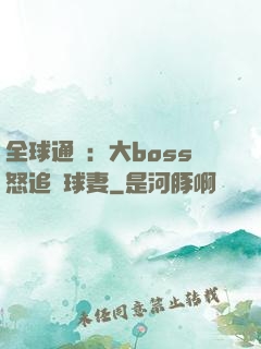 全球通緝：大boss怒追帶球妻