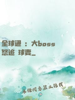 全球通緝：大boss怒追帶球妻
