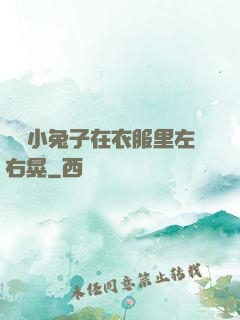 兩個小兔子在衣服里左右晃