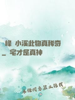 兩峰夾小溪此物真稀奇
