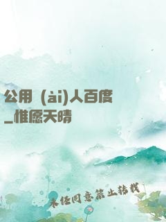 公用愛(ài)人百度