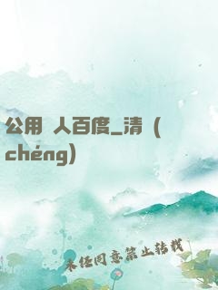 公用愛人百度