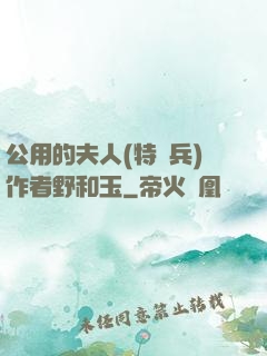 公用的夫人(特種兵)作者野和玉