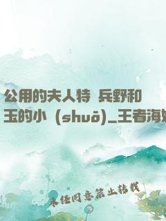 公用的夫人特種兵野和玉的小說(shuō)