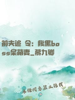 前夫追緝令：腹黑boss呆萌妻