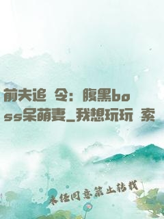 前夫追緝令：腹黑boss呆萌妻
