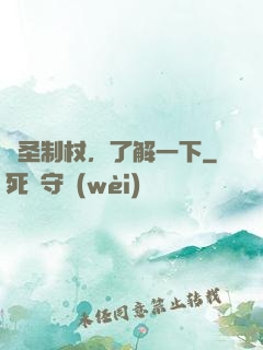 劍圣制杖，了解一下