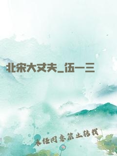 北宋大丈夫