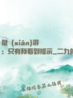 危險(xiǎn)游戲：只有我看到提示
