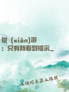 危險(xiǎn)游戲：只有我看到提示