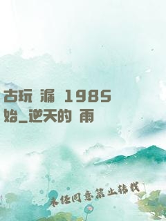 古玩撿漏從1985開始