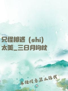 只怪相遇時(shí)太美