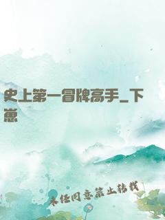 史上第一冒牌高手