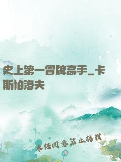 史上第一冒牌高手