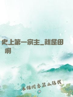 史上第一宗主