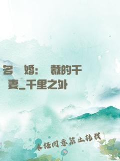 名門閃婚：總裁的千億寵妻