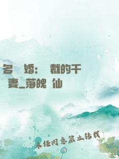 名門閃婚：總裁的千億寵妻