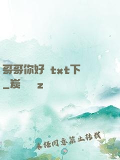 哥哥你好壞txt下載