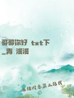 哥哥你好壞txt下載