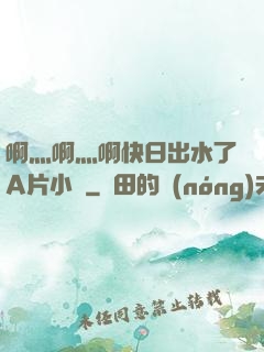 啊灬啊灬啊快日出水了A片小說
